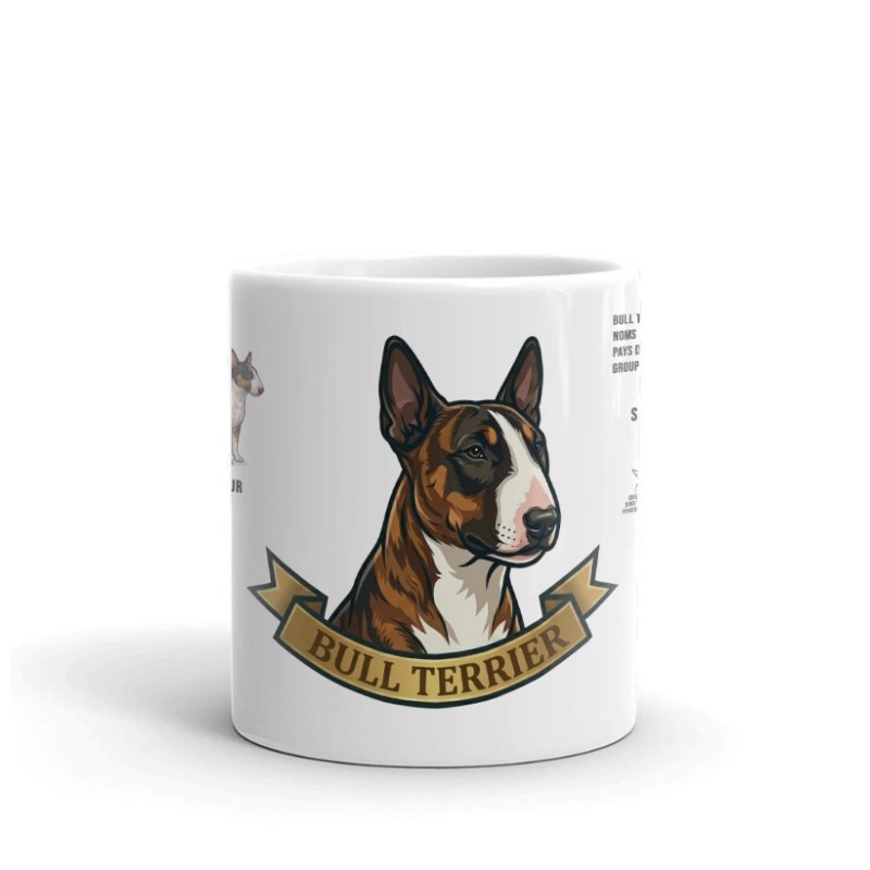 Mug Bull Terrier Original en Céramique - Idée Cadeau Chien