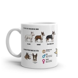 Mug Bull Terrier Original en Céramique - Idée Cadeau Chien