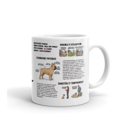 Mug Bull Bouledogue Français en Céramique - Idée Cadeau Chien