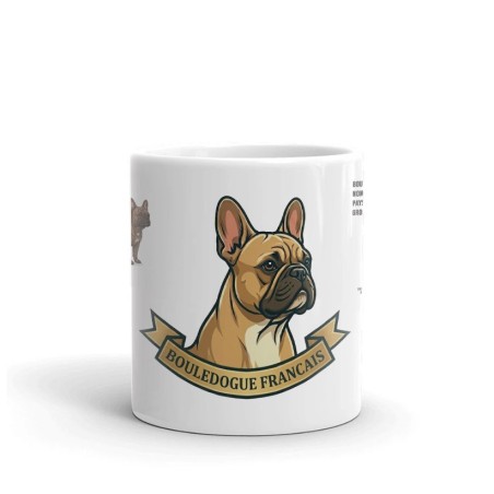 Mug Bull Bouledogue Français en Céramique - Idée Cadeau Chien