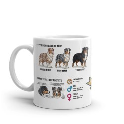 Mug Berger Australien en Céramique - Idée Cadeau Chien